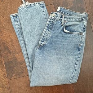 Agolde Riley High Rise Straight Crop Jeans 30